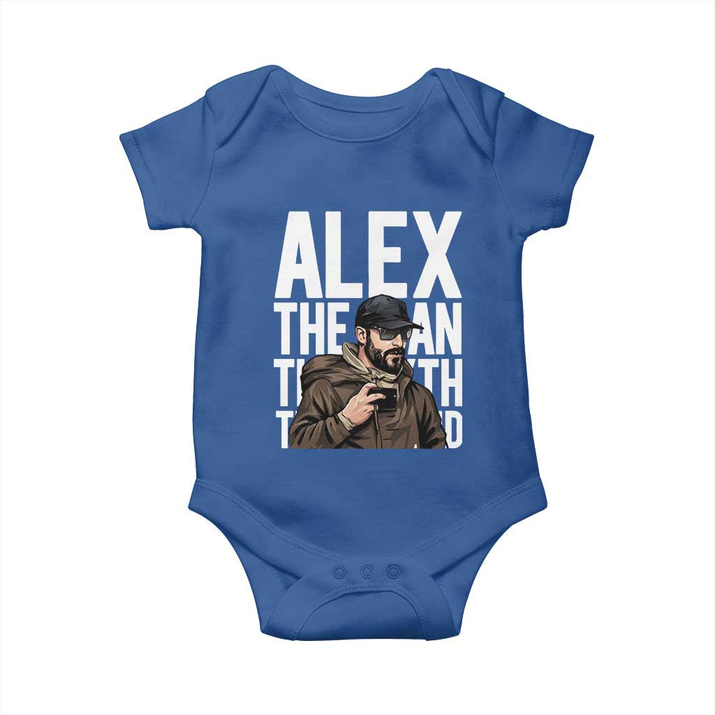 Alex Pretti Baby Onesie Alex The Man The Myth The Legend Vintage Gift TS12 Royal Blue Print Your Wear