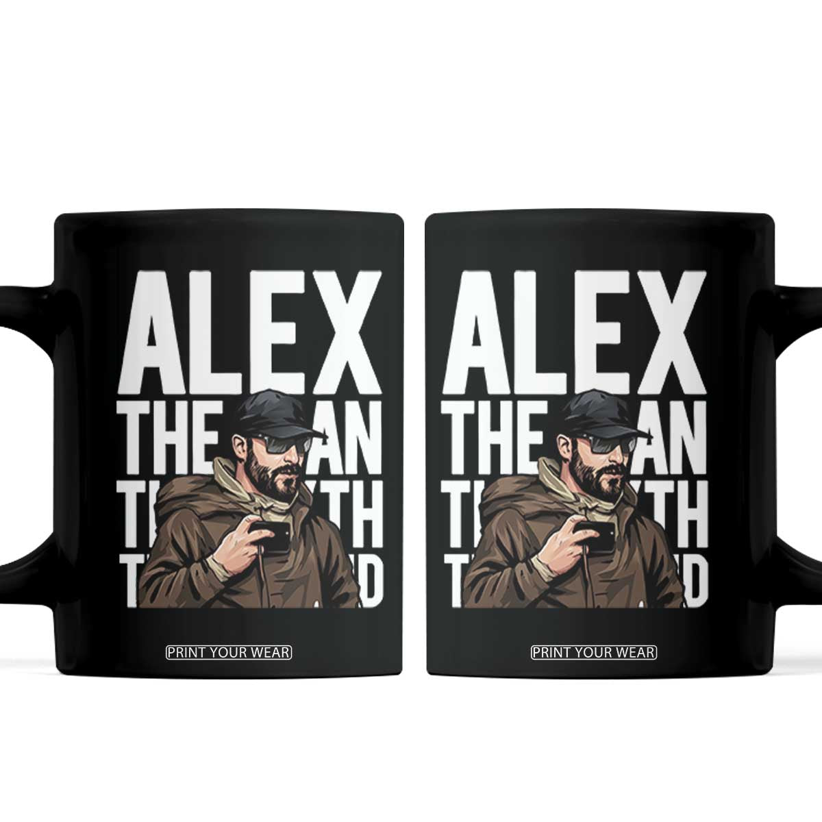 Alex Pretti Coffee Mug Alex The Man The Myth The Legend Vintage Gift TS12 Black Print Your Wear