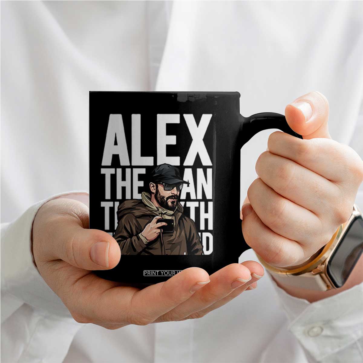 Alex Pretti Coffee Mug Alex The Man The Myth The Legend Vintage Gift TS12 Print Your Wear