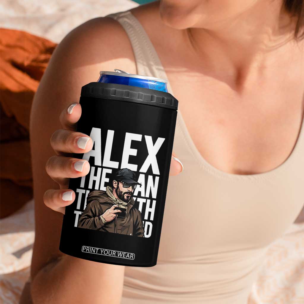 Alex Pretti 4 in 1 Can Cooler Tumbler Alex The Man The Myth The Legend Vintage Gift TS12 Print Your Wear
