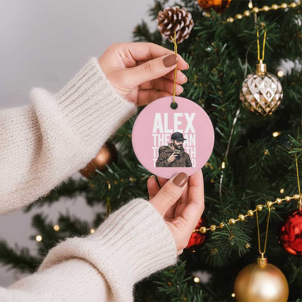 Alex Pretti Ceramic Ornament Alex The Man The Myth The Legend Vintage Gift TS12 1pc Light Pink Print Your Wear
