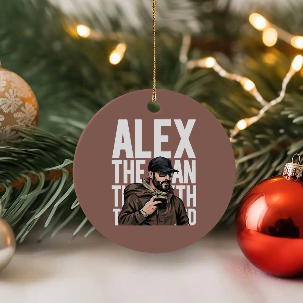 Alex Pretti Ceramic Ornament Alex The Man The Myth The Legend Vintage Gift TS12 1pc Mocha Print Your Wear