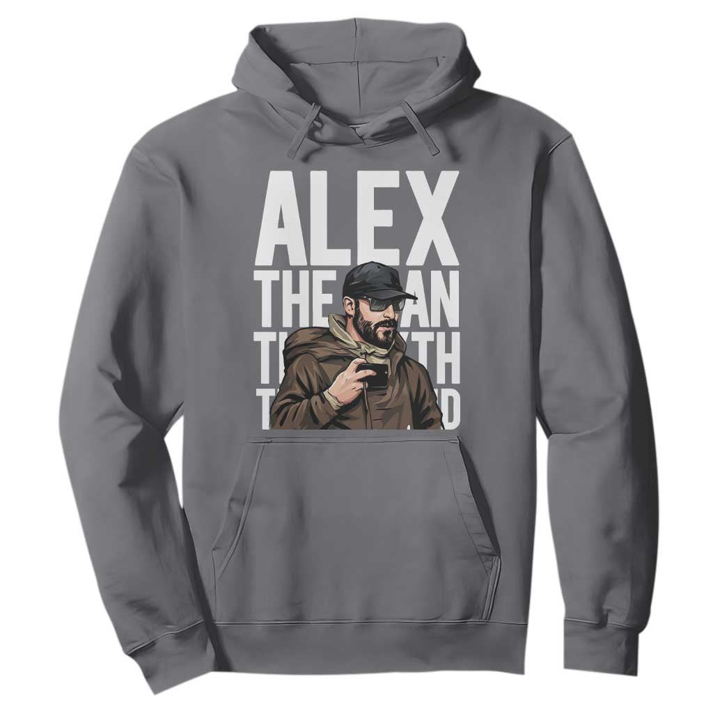 Alex Pretti Hoodie Alex The Man The Myth The Legend Vintage Gift TS12 Charcoal Print Your Wear