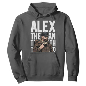 Alex Pretti Hoodie Alex The Man The Myth The Legend Vintage Gift TS12 Dark Heather Print Your Wear