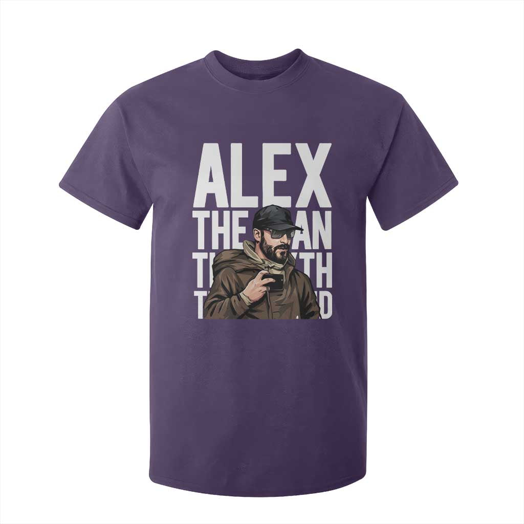 Alex Pretti T Shirt For Kid Alex The Man The Myth The Legend Vintage Gift TS12 Purple Print Your Wear