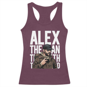 Alex Pretti Racerback Tank Top Alex The Man The Myth The Legend Vintage Gift TS12 Maroon Print Your Wear