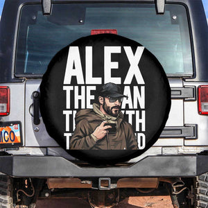 Alex Pretti Spare Tire Cover Alex The Man The Myth The Legend Vintage Gift TS12 No hole Black Print Your Wear