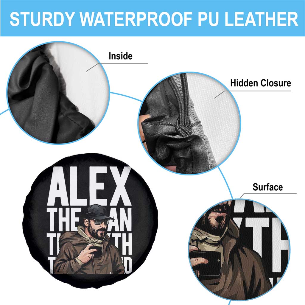 Alex Pretti Spare Tire Cover Alex The Man The Myth The Legend Vintage Gift TS12 Print Your Wear