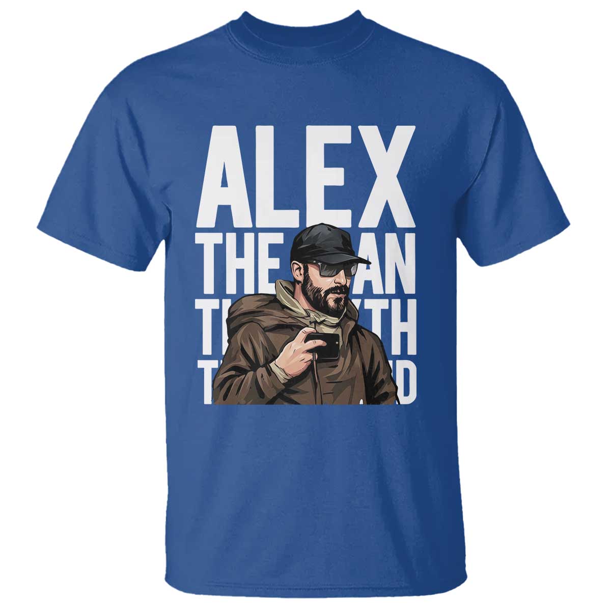 Alex Pretti T Shirt Alex The Man The Myth The Legend Vintage Gift TS12 Royal Blue Print Your Wear
