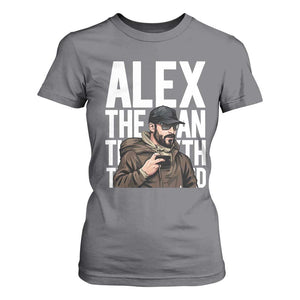Alex Pretti T Shirt For Women Alex The Man The Myth The Legend Vintage Gift TS12 Charcoal Print Your Wear