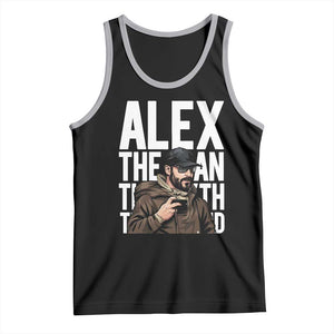 Alex Pretti Tank Top Alex The Man The Myth The Legend Vintage Gift TS12 Black Athletic Heather Print Your Wear