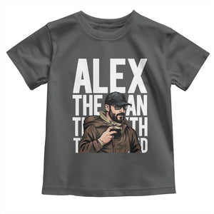 Alex Pretti Toddler T Shirt Alex The Man The Myth The Legend Vintage Gift TS12 Dark Heather Print Your Wear
