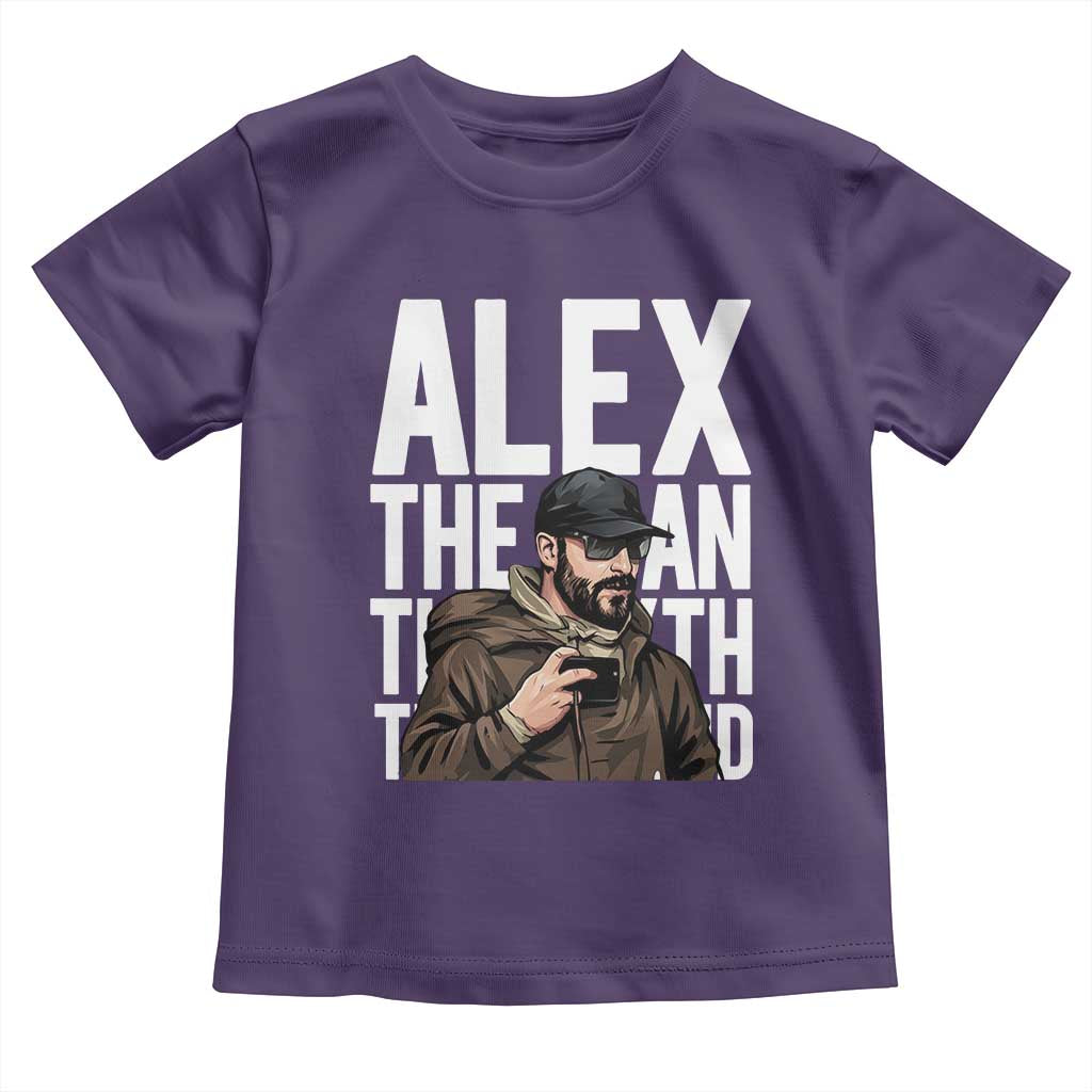 Alex Pretti Toddler T Shirt Alex The Man The Myth The Legend Vintage Gift TS12 Purple Print Your Wear