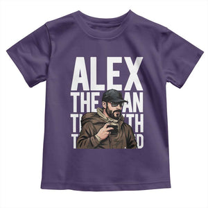 Alex Pretti Toddler T Shirt Alex The Man The Myth The Legend Vintage Gift TS12 Purple Print Your Wear