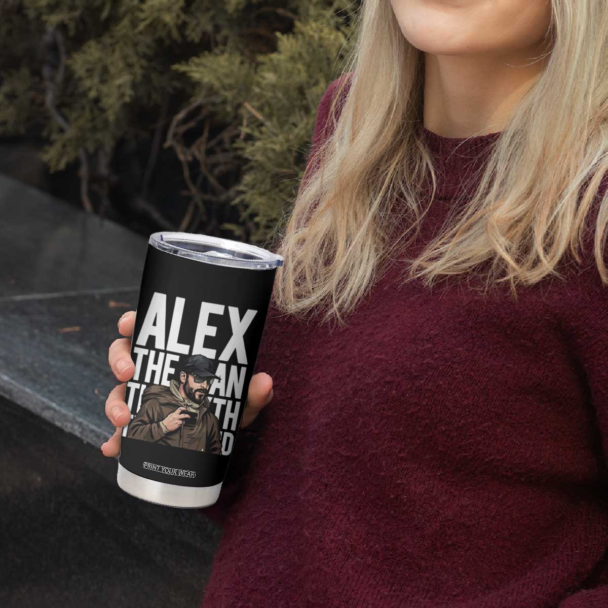 Alex Pretti Tumbler Cup Alex The Man The Myth The Legend Vintage Gift TS12 Print Your Wear