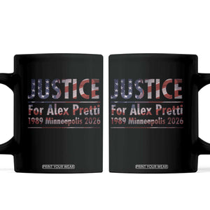 Justice For Alex Pretti Coffee Mug Minneapolis MN Tribute Gift TS12 Black Print Your Wear