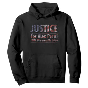 Justice For Alex Pretti Hoodie Minneapolis MN Tribute Gift TS12 Black Print Your Wear