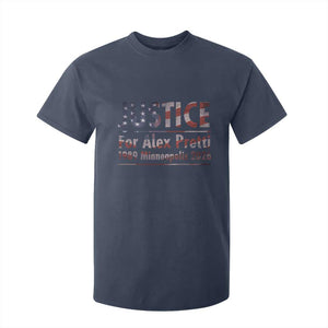 Justice For Alex Pretti T Shirt For Kid Minneapolis MN Tribute Gift TS12 Navy Print Your Wear