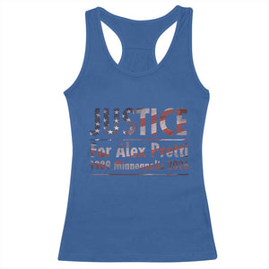 Justice For Alex Pretti Racerback Tank Top Minneapolis MN Tribute Gift TS12 Royal Blue Print Your Wear