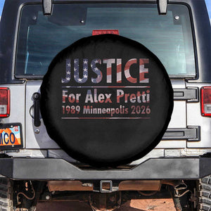 Justice For Alex Pretti Spare Tire Cover Minneapolis MN Tribute Gift TS12 No hole Black Print Your Wear