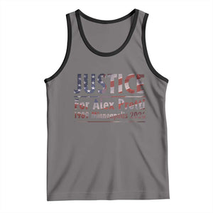 Justice For Alex Pretti Tank Top Minneapolis MN Tribute Gift TS12 Deep Heather Black Print Your Wear