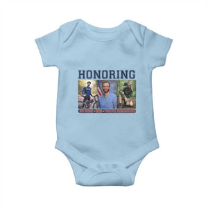 Honoring Alex Pretti Memorial Baby Onesie ICU Nurse Hero Tribute Minneapolis TS12 Light Blue Print Your Wear