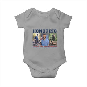 Honoring Alex Pretti Memorial Baby Onesie ICU Nurse Hero Tribute Minneapolis TS12 Sport Gray Print Your Wear