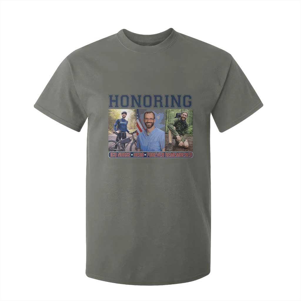 Honoring Alex Pretti Memorial T Shirt For Kid ICU Nurse Hero Tribute Minneapolis TS12 Military Green Print Your Wear