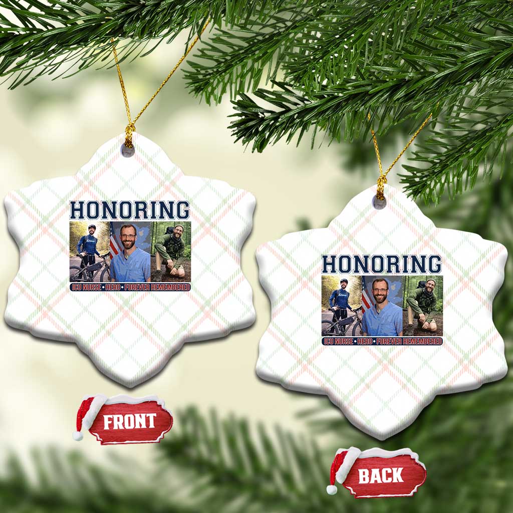 Honoring Alex Pretti Memorial Ceramic Ornament ICU Nurse Hero Tribute Minneapolis TS12 Print Your Wear