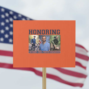 Honoring Alex Pretti Memorial Protest Sign ICU Nurse Hero Tribute Minneapolis TS12 Horizontal 18" × 24" Orange Print Your Wear