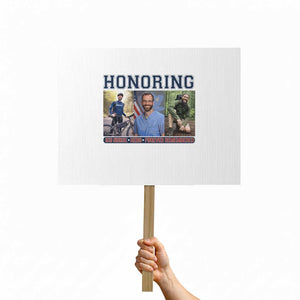 Honoring Alex Pretti Memorial Protest Sign ICU Nurse Hero Tribute Minneapolis TS12 Horizontal 18" × 24" White Print Your Wear