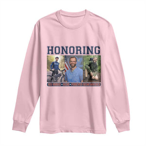 Honoring Alex Pretti Memorial Long Sleeve Shirt ICU Nurse Hero Tribute Minneapolis TS12 Light Pink Print Your Wear