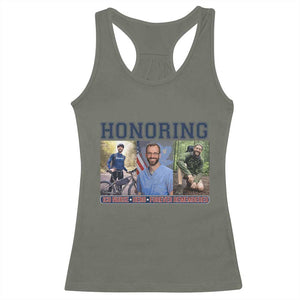 Honoring Alex Pretti Memorial Racerback Tank Top ICU Nurse Hero Tribute Minneapolis TS12 Military Green Print Your Wear