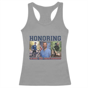 Honoring Alex Pretti Memorial Racerback Tank Top ICU Nurse Hero Tribute Minneapolis TS12 Sport Gray Print Your Wear