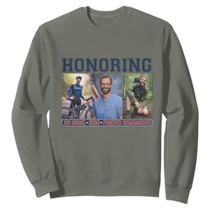Honoring Alex Pretti Memorial Sweatshirt ICU Nurse Hero Tribute Minneapolis TS12 Military Green Print Your Wear