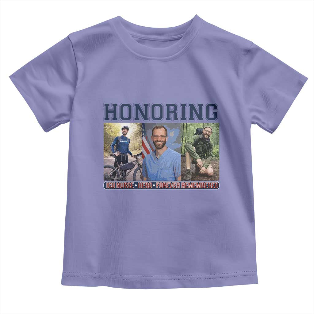 Honoring Alex Pretti Memorial Toddler T Shirt ICU Nurse Hero Tribute Minneapolis TS12 Violet Print Your Wear