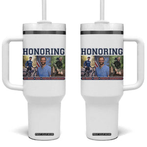 Honoring Alex Pretti Memorial Tumbler With Handle ICU Nurse Hero Tribute Minneapolis TS12 One Size: 40 oz White Print Your Wear