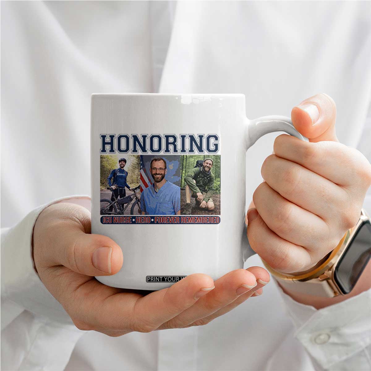 Honoring Alex Pretti Memorial Coffee Mug ICU Nurse Hero Tribute Minneapolis TS12 Print Your Wear