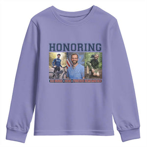 Honoring Alex Pretti Memorial Youth Sweatshirt ICU Nurse Hero Tribute Minneapolis TS12 Violet Print Your Wear