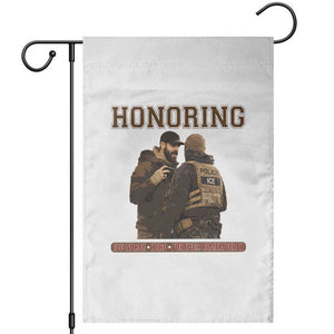 Honoring Alex Pretti ICU Nurse Tribute Support Gift Garden Flag TS12 White Print Your Wear