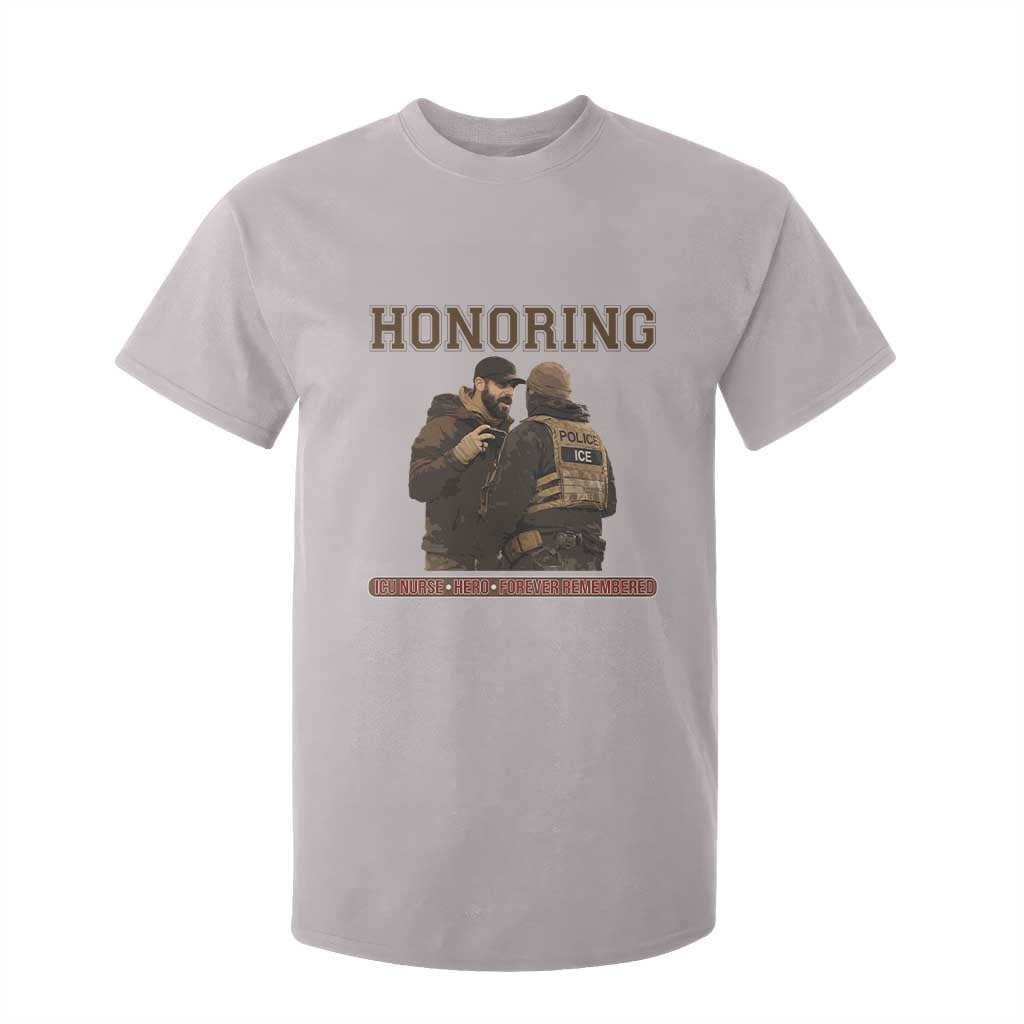 Honoring Alex Pretti ICU Nurse Tribute Support Gift T Shirt For Kid TS12 Ice Gray Print Your Wear