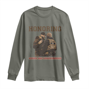 Honoring Alex Pretti ICU Nurse Tribute Support Gift Long Sleeve Shirt TS12 Military Green Print Your Wear