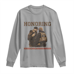 Honoring Alex Pretti ICU Nurse Tribute Support Gift Long Sleeve Shirt TS12 Sport Gray Print Your Wear