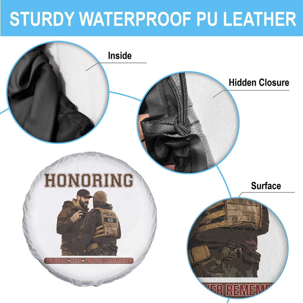 Honoring Alex Pretti ICU Nurse Tribute Support Gift Spare Tire Cover TS12 Print Your Wear