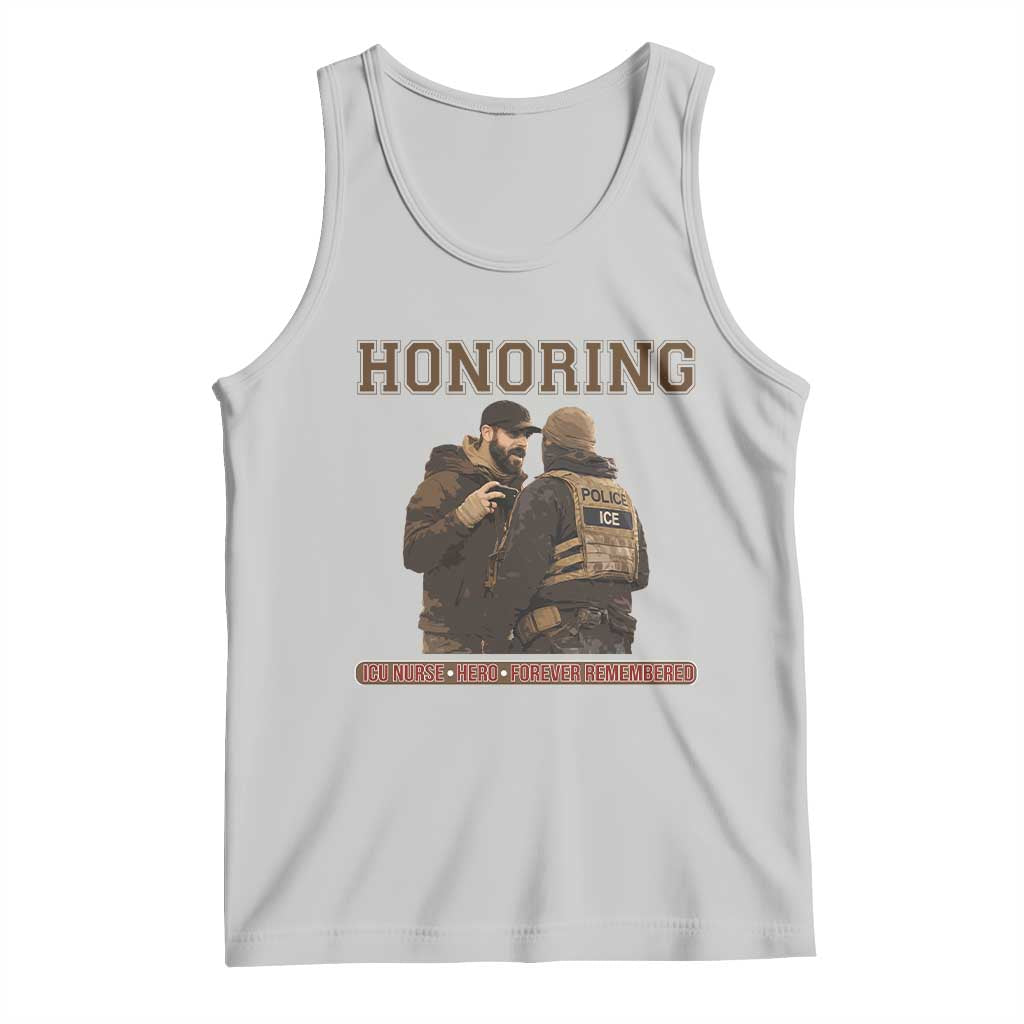 Honoring Alex Pretti ICU Nurse Tribute Support Gift Tank Top TS12 Ash Print Your Wear