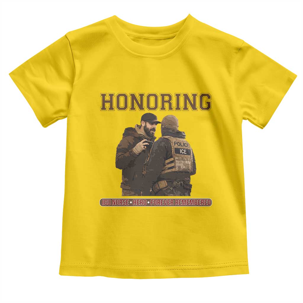 Honoring Alex Pretti ICU Nurse Tribute Support Gift Toddler T Shirt TS12 Daisy Print Your Wear