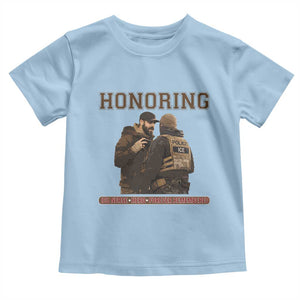 Honoring Alex Pretti ICU Nurse Tribute Support Gift Toddler T Shirt TS12 Light Blue Print Your Wear