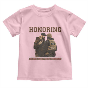Honoring Alex Pretti ICU Nurse Tribute Support Gift Toddler T Shirt TS12 Light Pink Print Your Wear