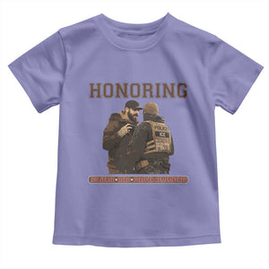 Honoring Alex Pretti ICU Nurse Tribute Support Gift Toddler T Shirt TS12 Violet Print Your Wear