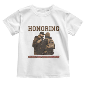 Honoring Alex Pretti ICU Nurse Tribute Support Gift Toddler T Shirt TS12 White Print Your Wear